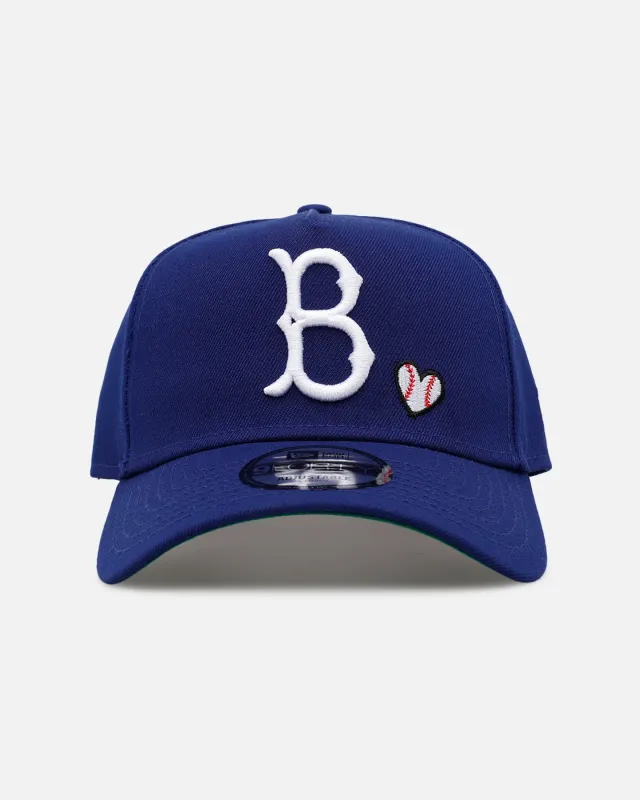 New Era Brooklyn Dodgers 'Baseball Hearts' 9FORTY A-Frame Snapback Official Team Color made by New Era