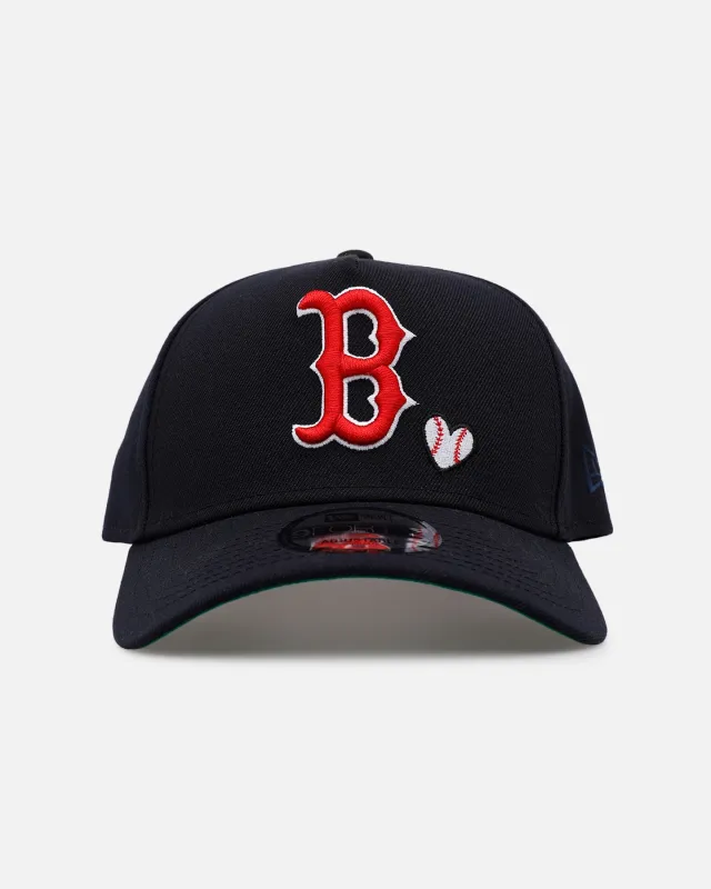 New Era Boston Red Sox 'Baseball Hearts' 9FORTY A-Frame Snapback Official Team Color made by New Era