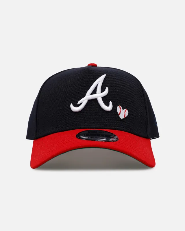 New Era Atlanta Braves 'Baseball Hearts' 9FORTY A-Frame Snapback Official Team Color made by New Era