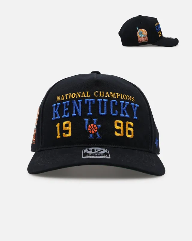 47 Brand Kentucky 'College Champs' 1996 Champs Hitch Snapback Vintage Black made by 47