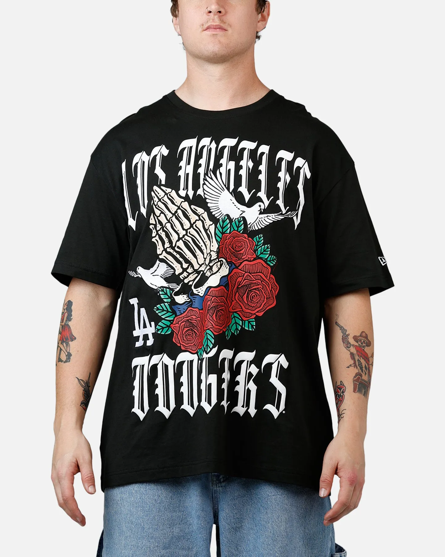 New Era Los Angeles Dodgers Praying Hands T-Shirt Black sold by Culture Kings