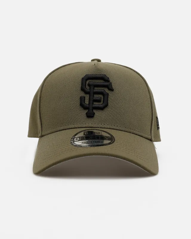 New Era San Francisco Giants 'Easy Olive' 9FORTY A-Frame Snapback Olive made by New Era