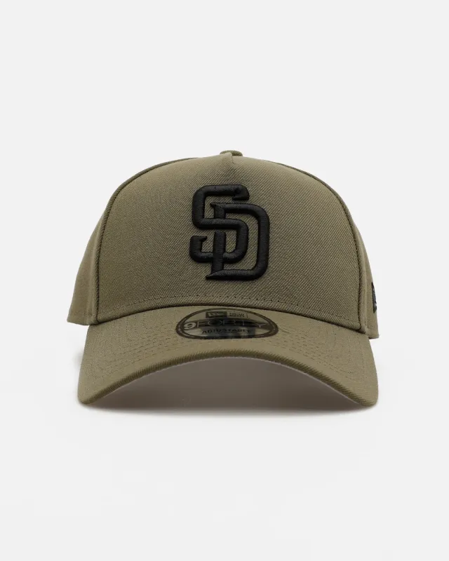 New Era San Diego Padres 'Easy Olive' 9FORTY A-Frame Snapback Olive made by New Era