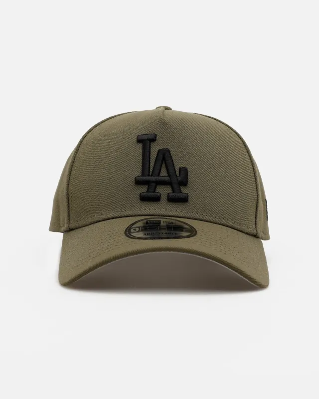 New Era Los Angeles Dodgers 'Easy Olive' 9FORTY A-Frame Snapback Olive made by New Era