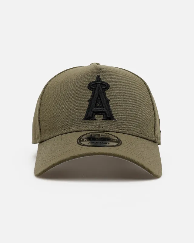 New Era Los Angeles Angels 'Easy Olive' 9FORTY A-Frame Snapback Olive made by New Era