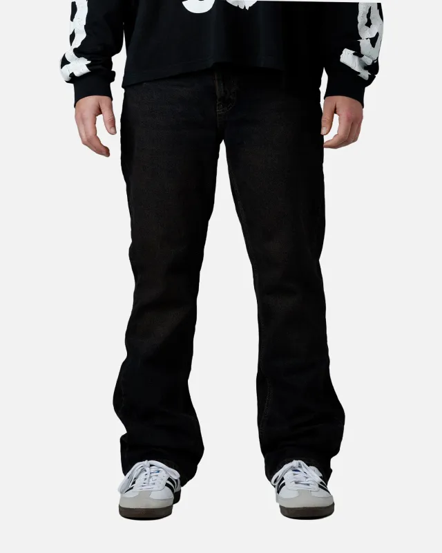 MNML Bootcut Denim Jeans Washed Brown made by MNML