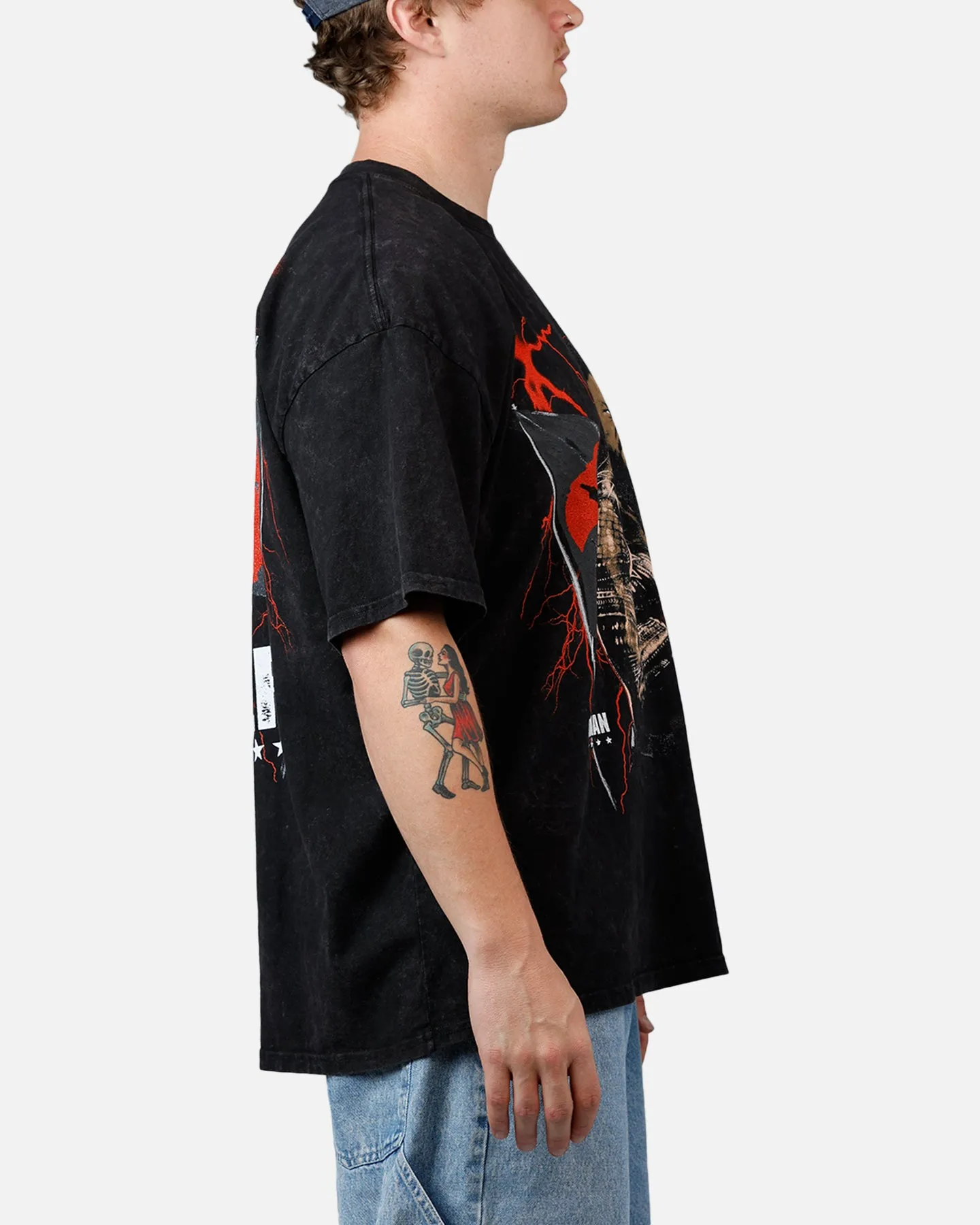 73Studio X WWE Wrestlemania 42 Roman Reigns T-Shirt Black Acidwash sold by Culture Kings product image thumbnail 4