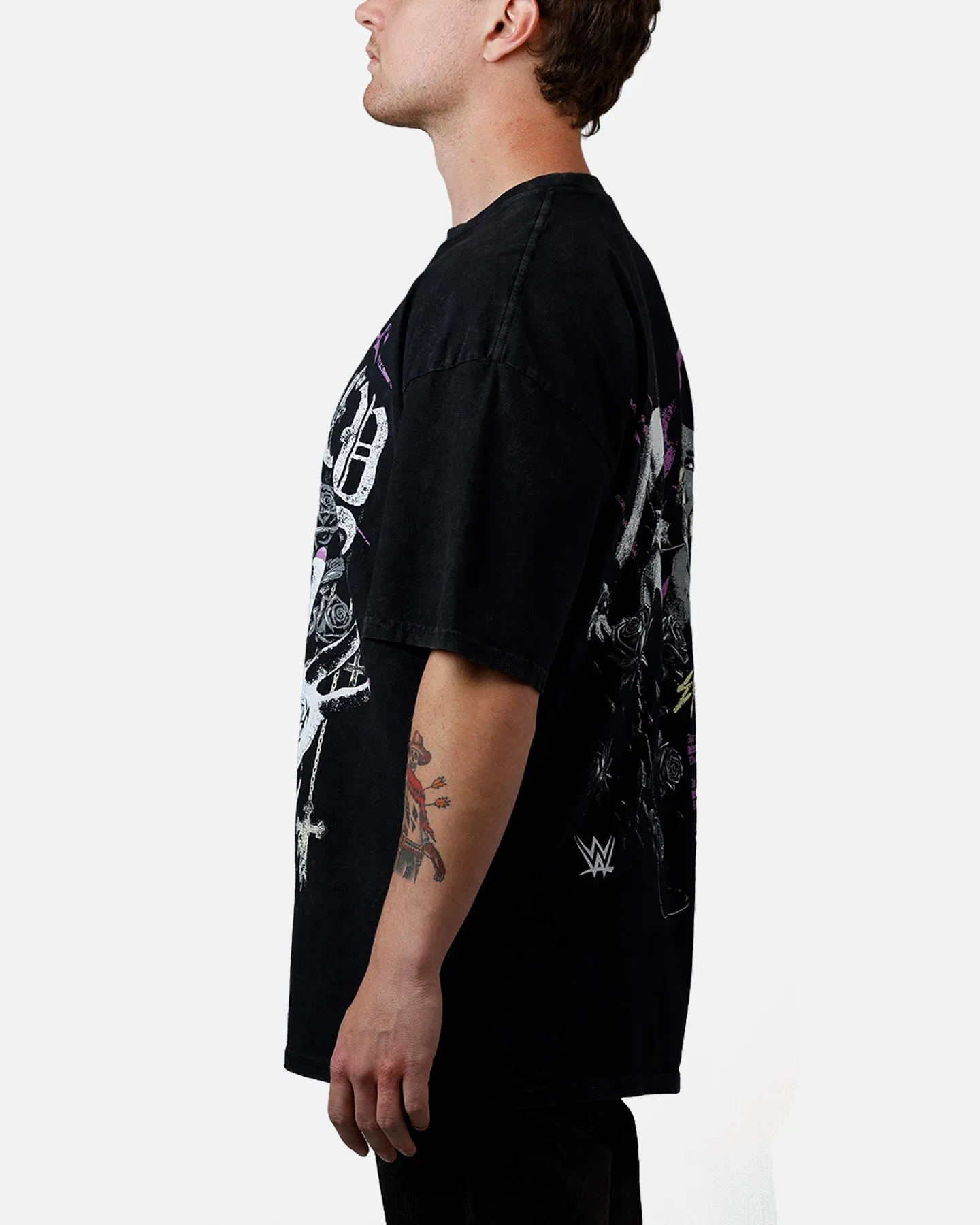 73Studio X WWE Wrestlemania 42 Rhea Ripley T-Shirt Black Acidwash sold by Culture Kings product image thumbnail 5