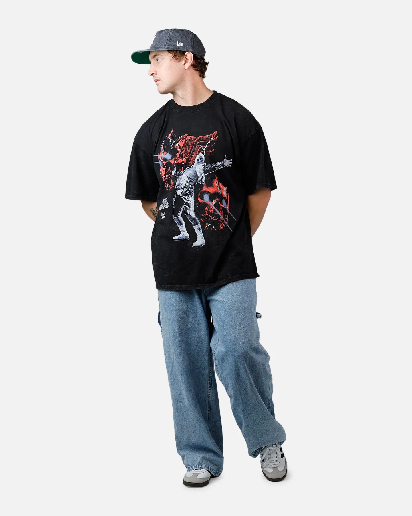 73Studio X WWE Wrestlemania 42 Cody Rhodes T-Shirt Black Acidwash sold by Culture Kings product image thumbnail 3