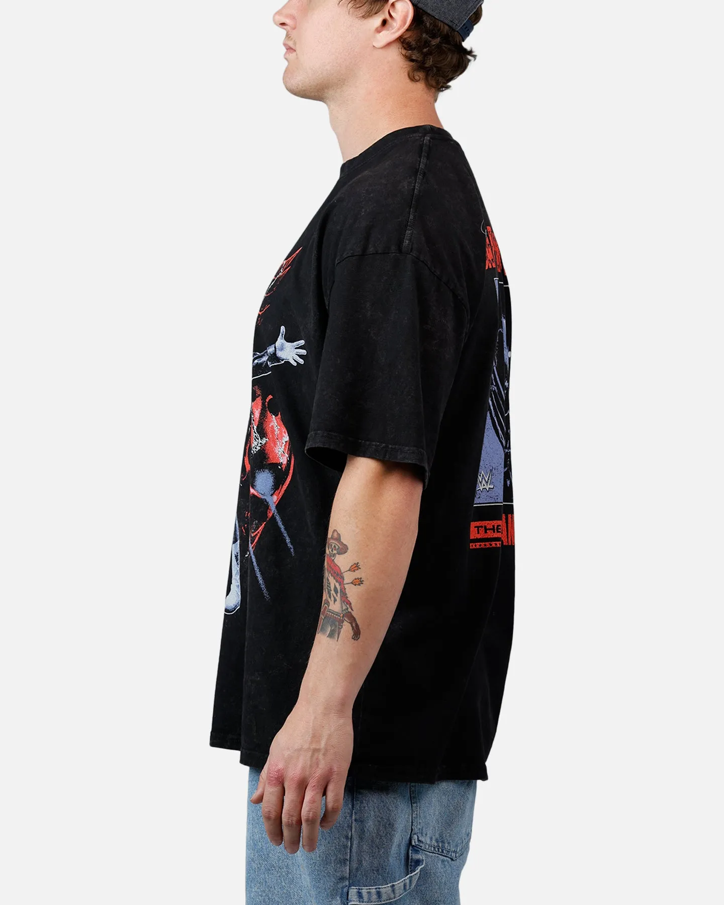 73Studio X WWE Wrestlemania 42 Cody Rhodes T-Shirt Black Acidwash sold by Culture Kings product image thumbnail 5