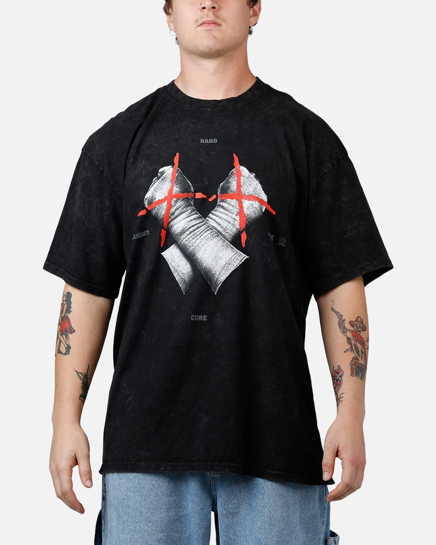 73Studio X WWE Wrestlemania 42 CM Punk T-Shirt Black Acidwash sold by Culture Kings