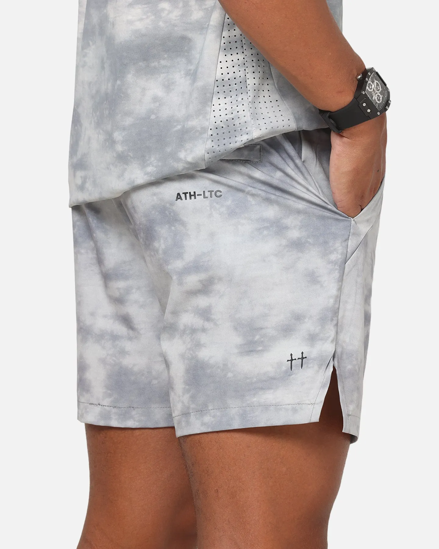 Saint Morta Athltc Training Shorts Concrete sold by Culture Kings product image thumbnail 4