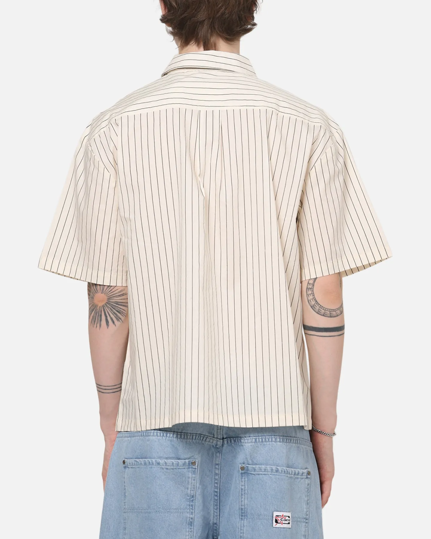 Carre Signature Rose Button Up Shirt Natural Pinstripe sold by Culture Kings product image thumbnail 3