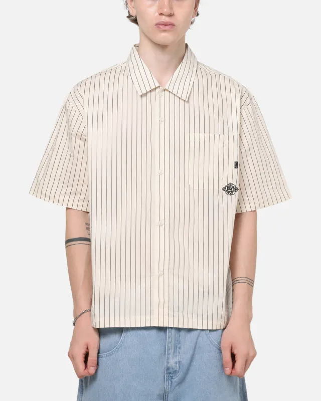 Carre Signature Rose Button Up Shirt Natural Pinstripe made by Culture Kings