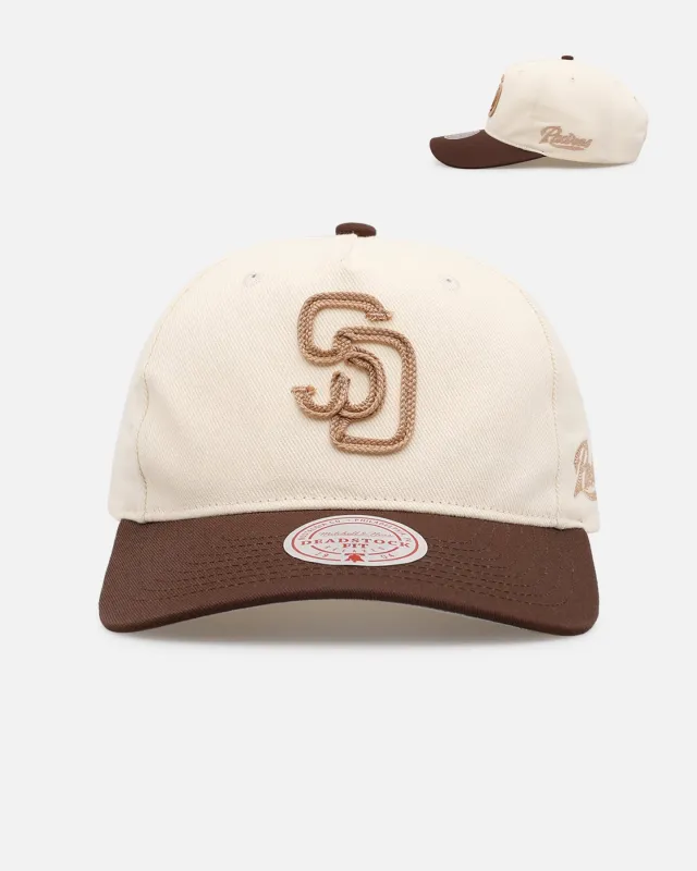 Mitchell & Ness San Diego Padres 'Hand Stitch' Deadstock Snapback Brown made by Mitchell & Ness