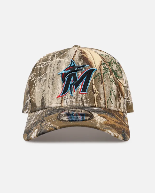 New Era Miami Marlins 'Great Outdoors Part II' 9FORTY A-Frame Snapback Real Tree Camo made by New Era