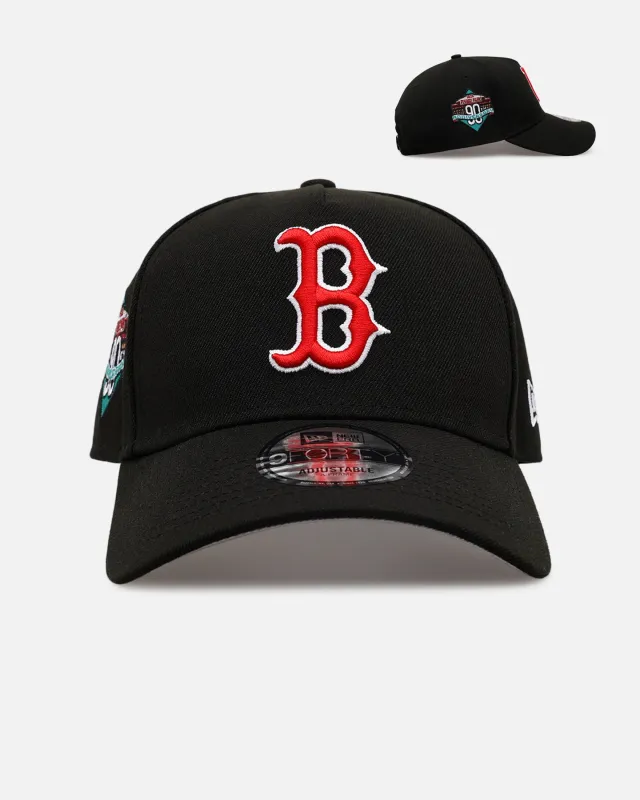 New Era Boston Red Sox 'Black And Team Color' 9FORTY A-Frame Snapback Black/Official Team Color made by New Era