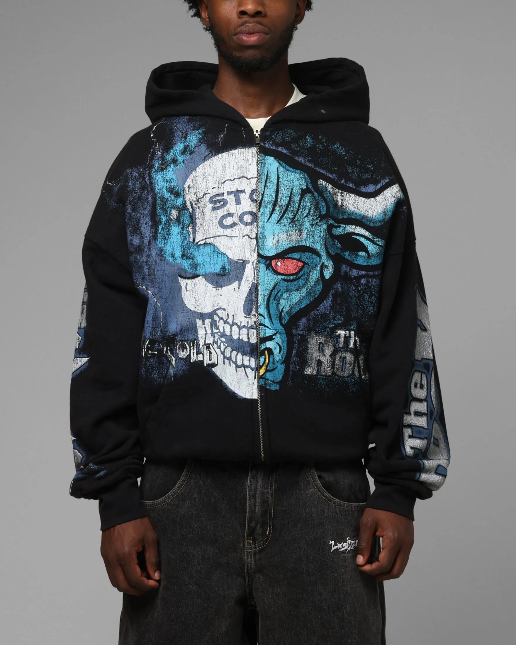 Loiter X WWE Stone Cold Beef Vintage Zip Hoodie Black sold by Culture Kings