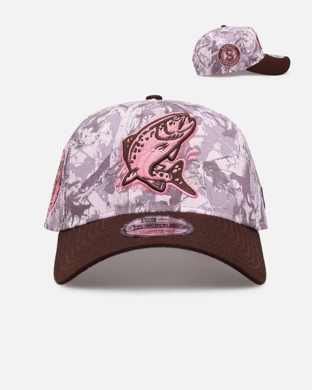 New Era Spokane Indians 'Pink Tree Camo' 9FORTY A-Frame Snapback Pink made by New Era