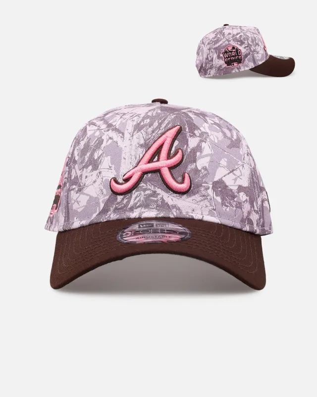 New Era Atlanta Braves 'Pink Tree Camo' 9FORTY A-Frame Snapback Pink made by New Era