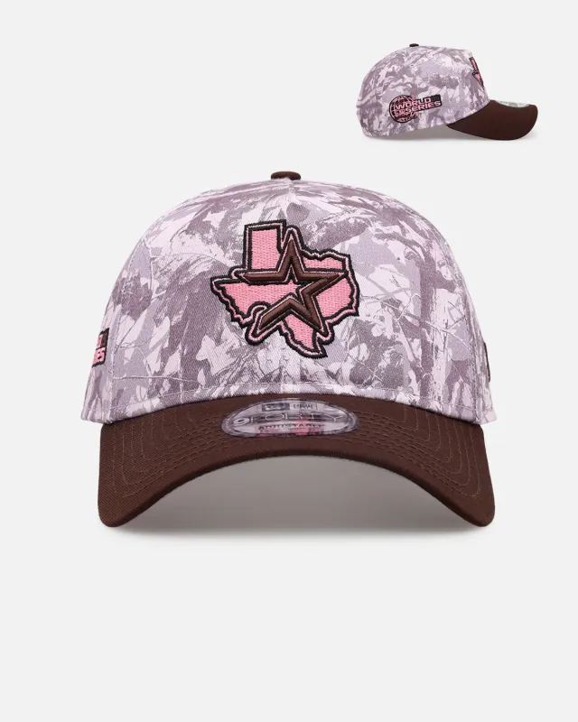 New Era Houston Astros 'Pink Tree Camo' 9FORTY A-Frame Snapback Pink made by New Era