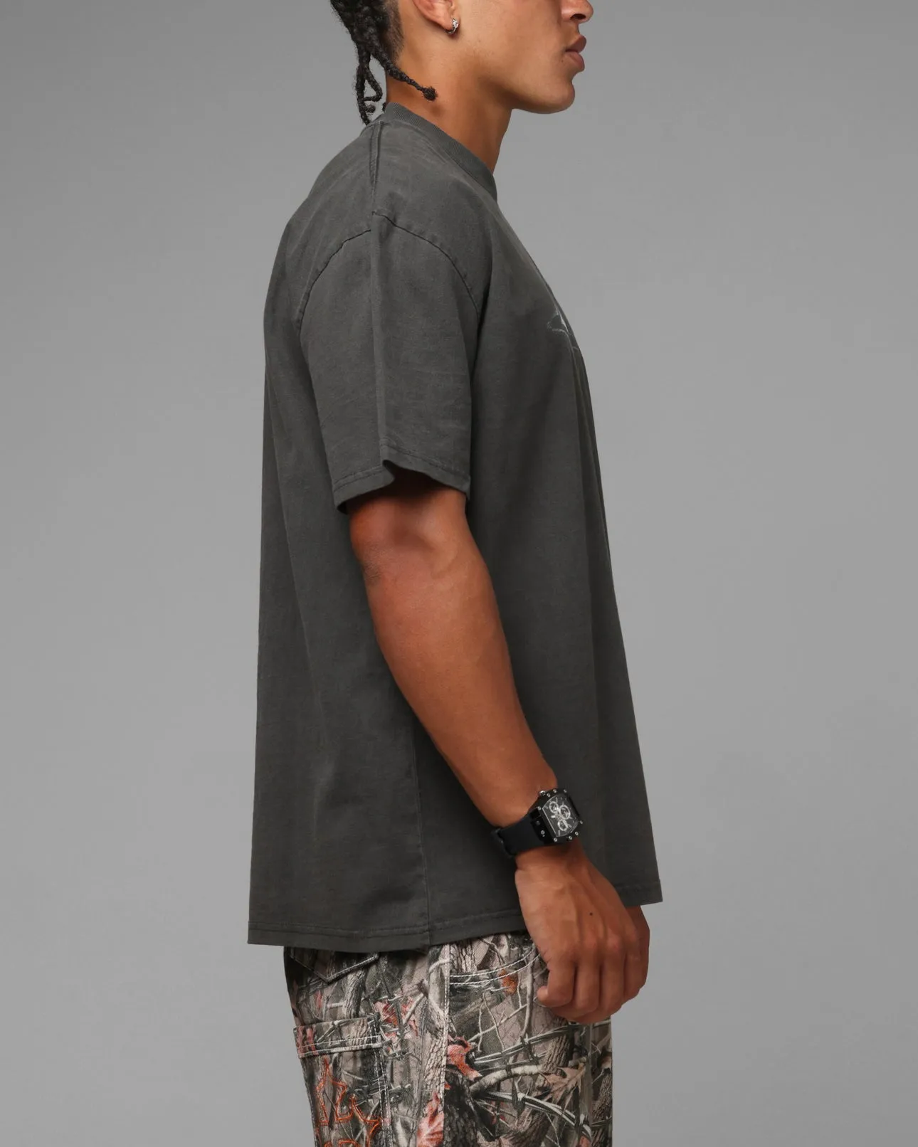 Loiter Afterimage T-Shirt Black sold by Culture Kings product image thumbnail 4