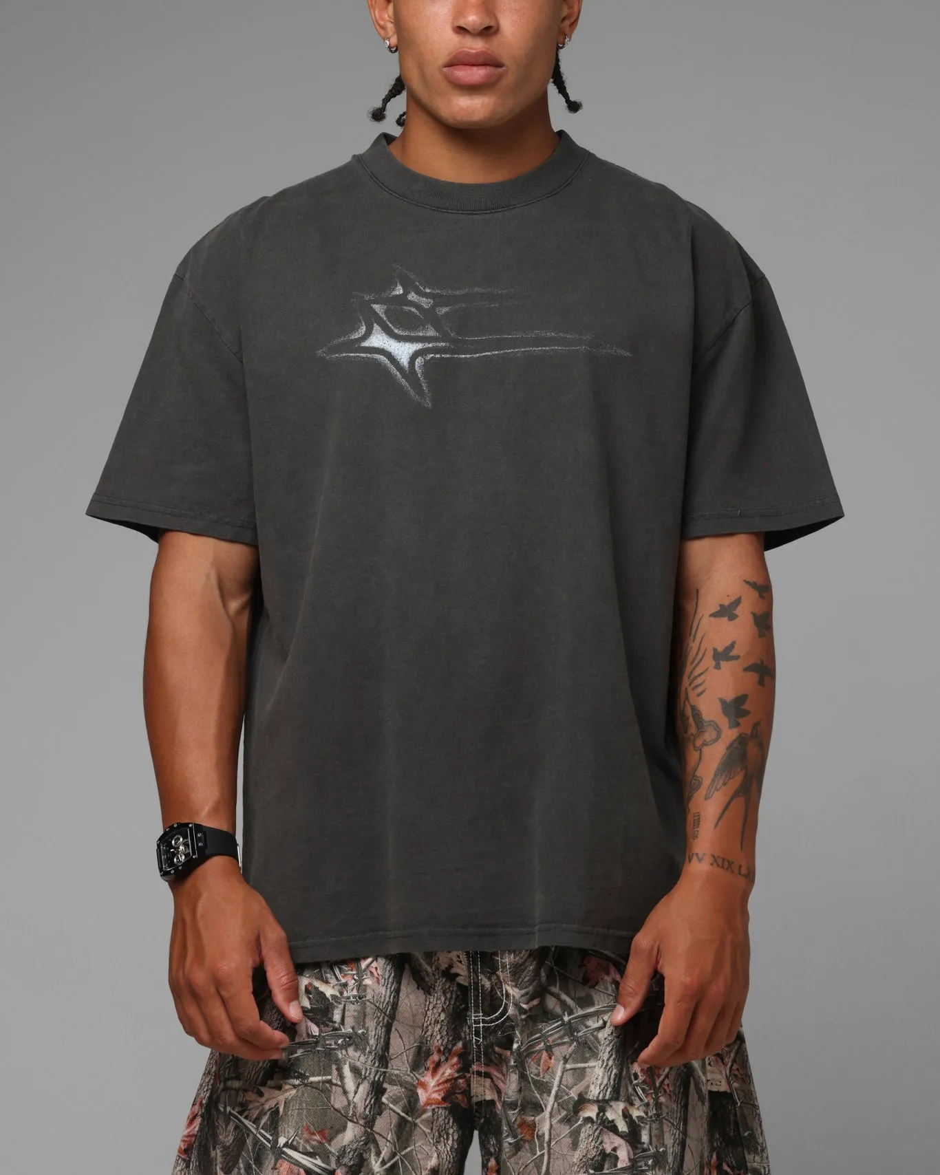Loiter Afterimage T-Shirt Black sold by Culture Kings
