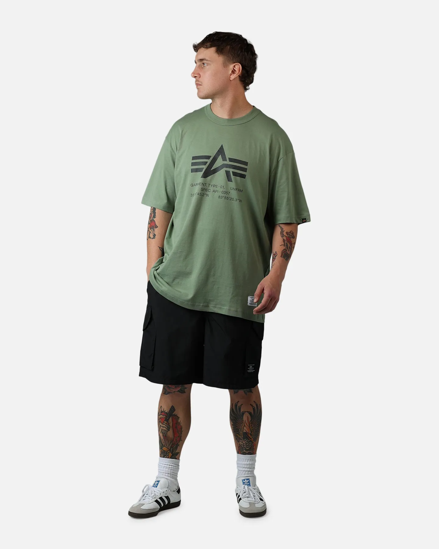 Alpha Industries Relaxed Coordinates T-Shirt Moss sold by Culture Kings product image thumbnail 3
