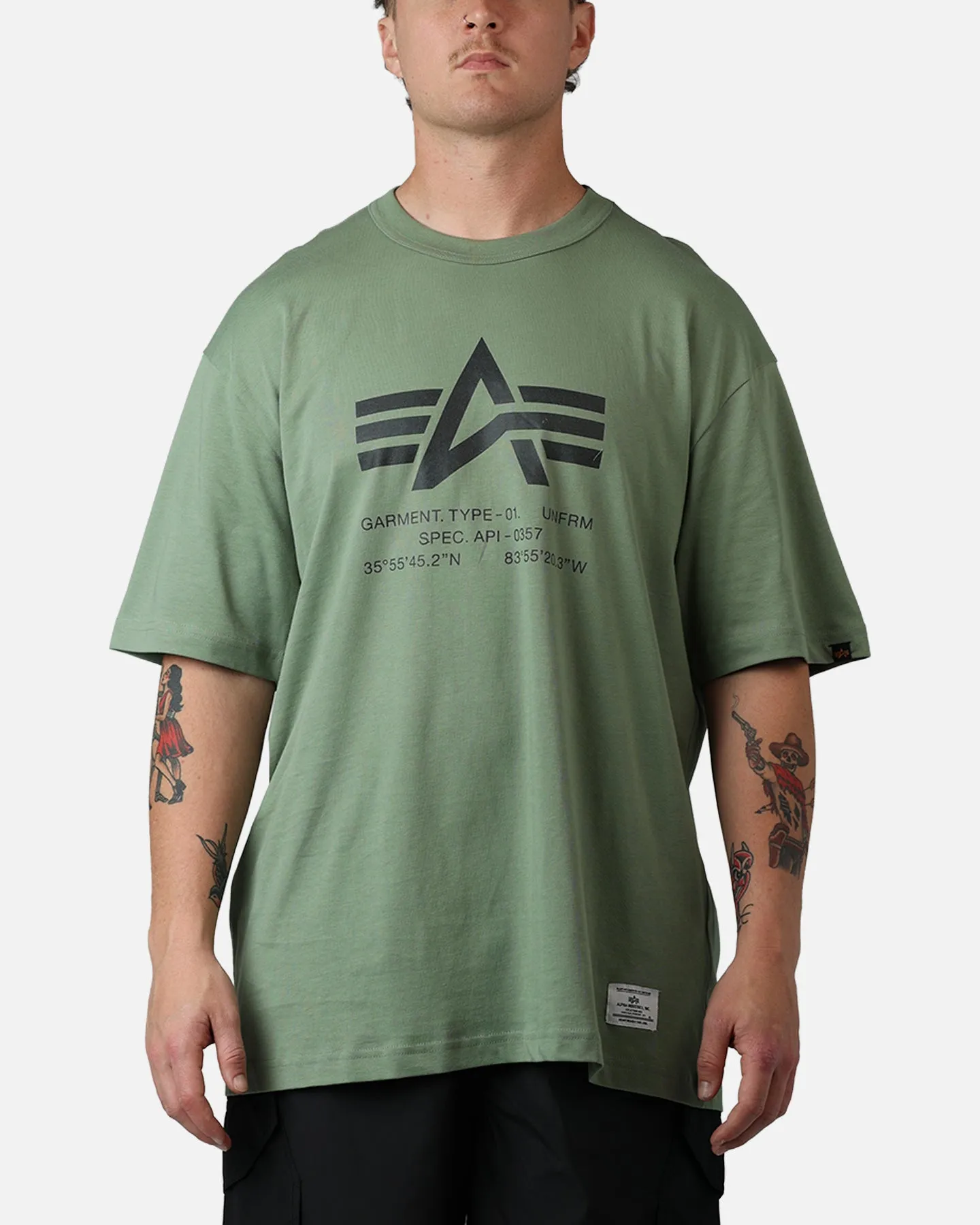 Alpha Industries Relaxed Coordinates T-Shirt Moss sold by Culture Kings