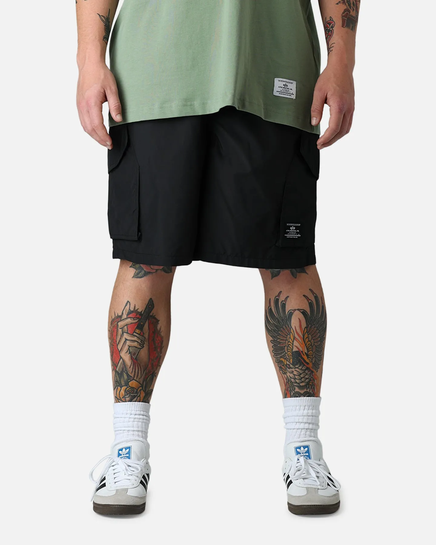 Alpha Industries CWU Relaxed Shorts Black sold by Culture Kings