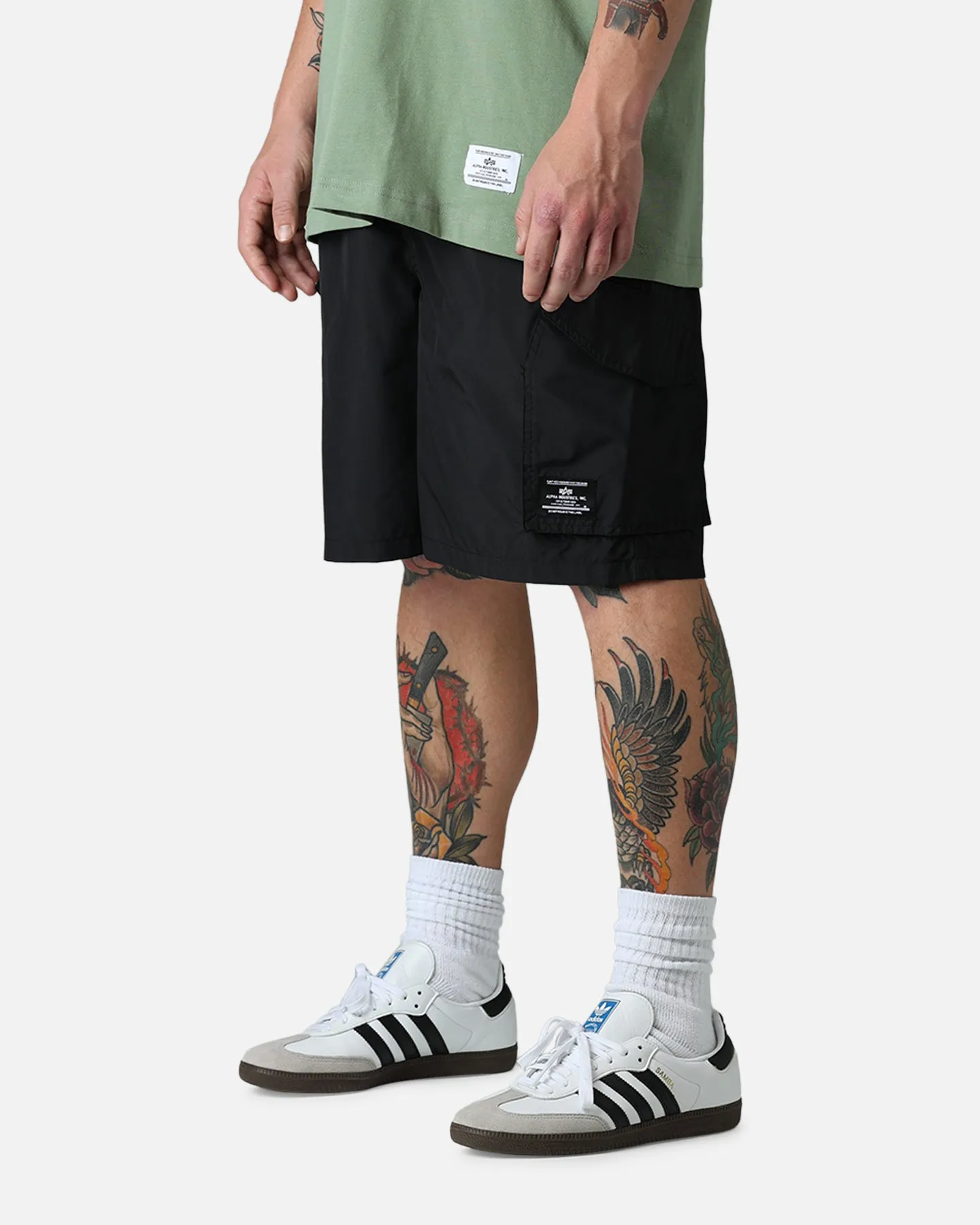 Alpha Industries CWU Relaxed Shorts Black sold by Culture Kings product image thumbnail 3