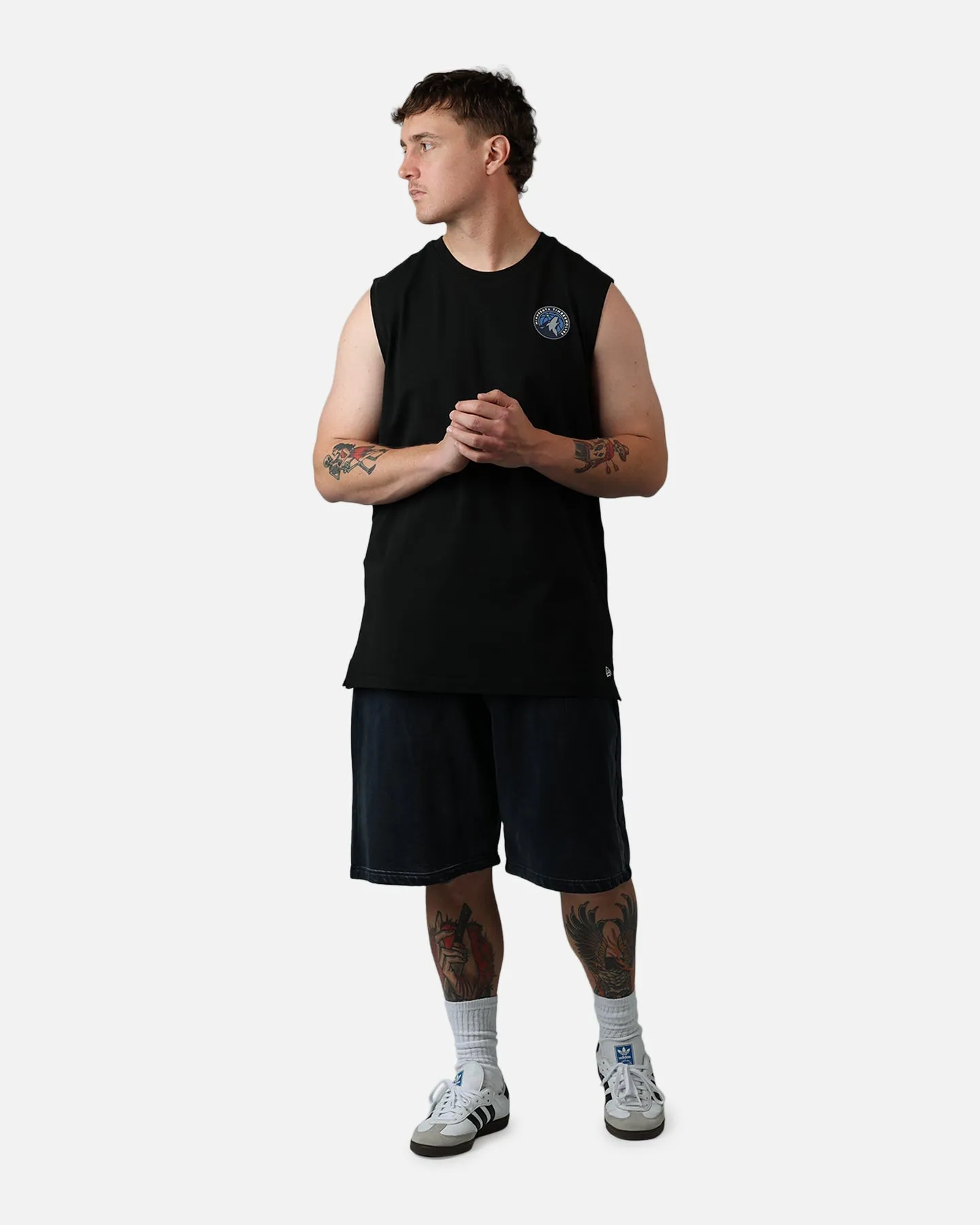 New Era Minnesota Timberwolves Muscle T-Shirt Black sold by Culture Kings product image thumbnail 3