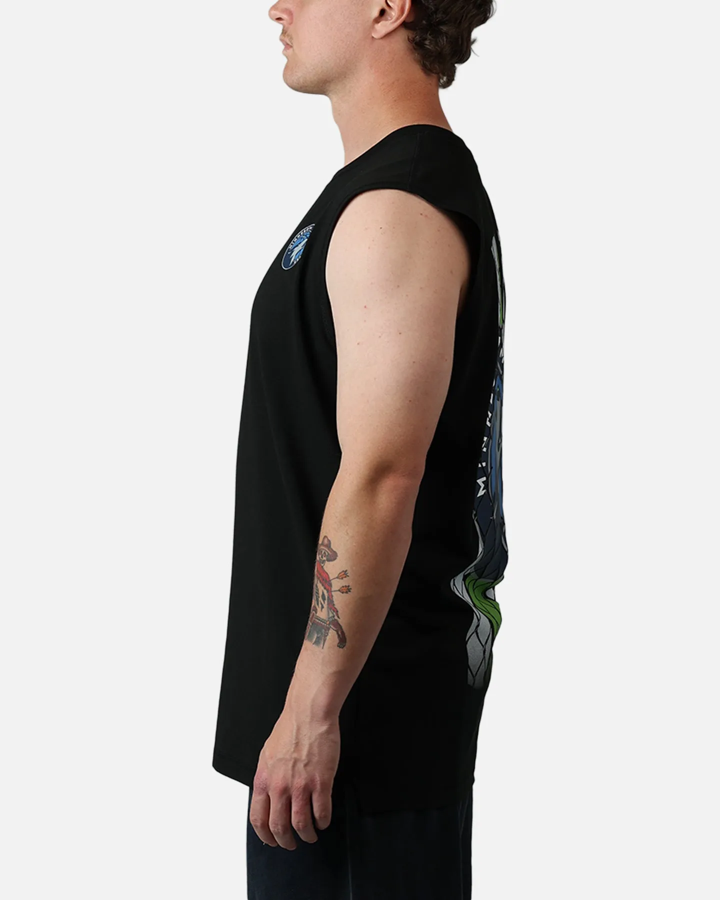 New Era Minnesota Timberwolves Muscle T-Shirt Black sold by Culture Kings product image thumbnail 5