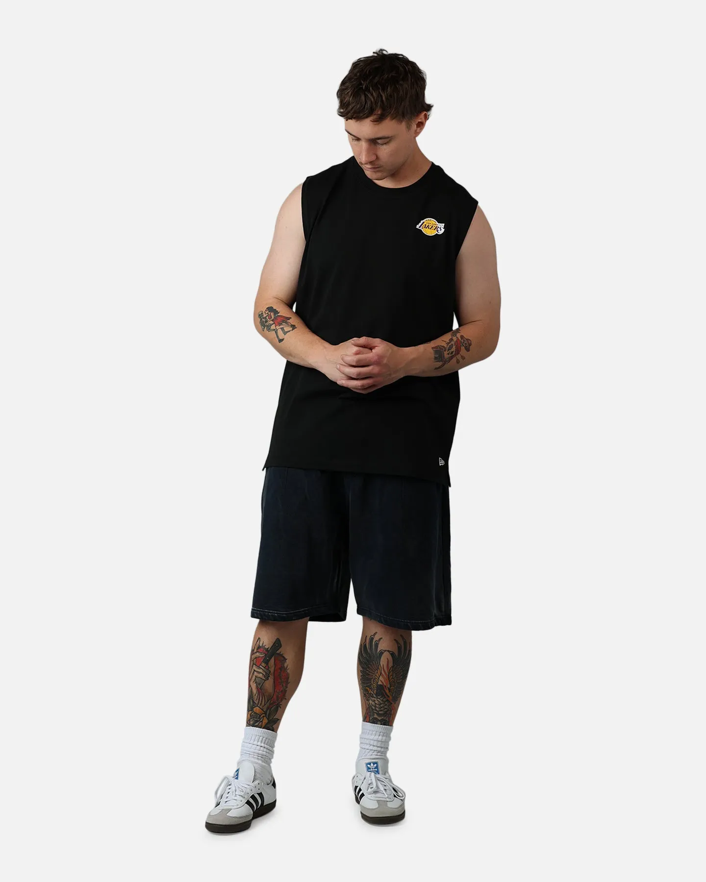 New Era Los Angeles Lakers Muscle T-Shirt Black sold by Culture Kings product image thumbnail 3