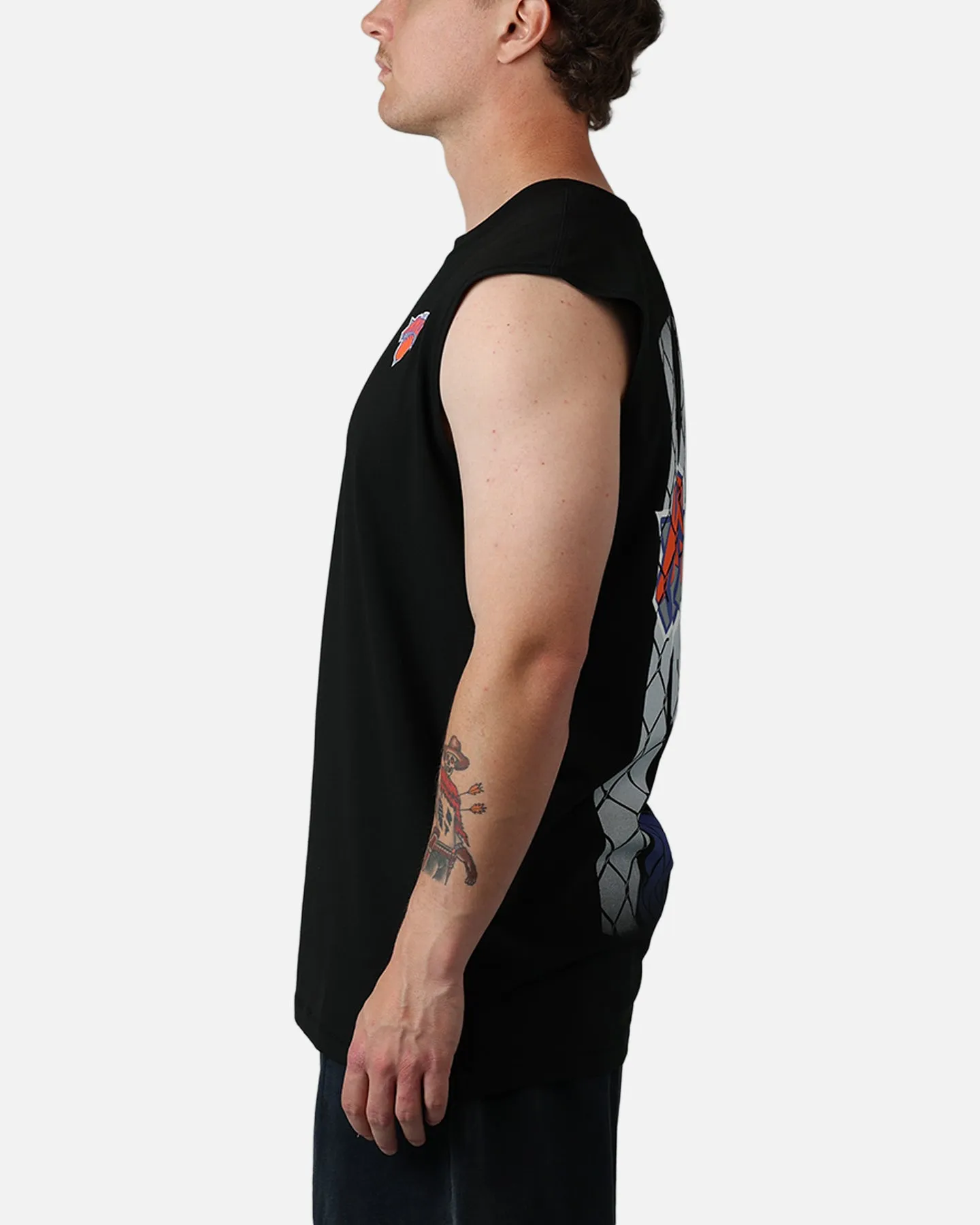 New Era New York Knicks Muscle T-Shirt Black sold by Culture Kings product image thumbnail 5