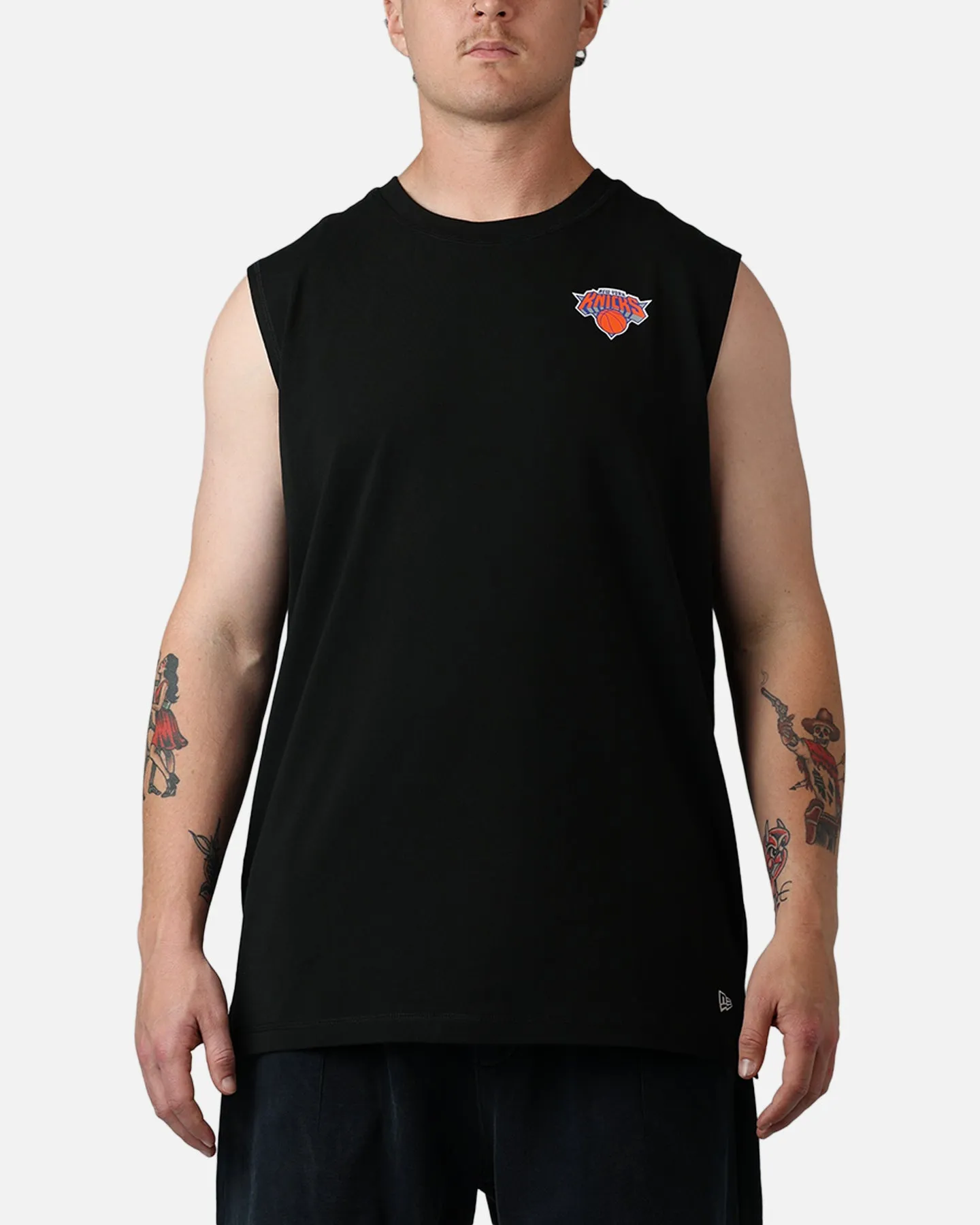 New Era New York Knicks Muscle T-Shirt Black sold by Culture Kings product image thumbnail 2