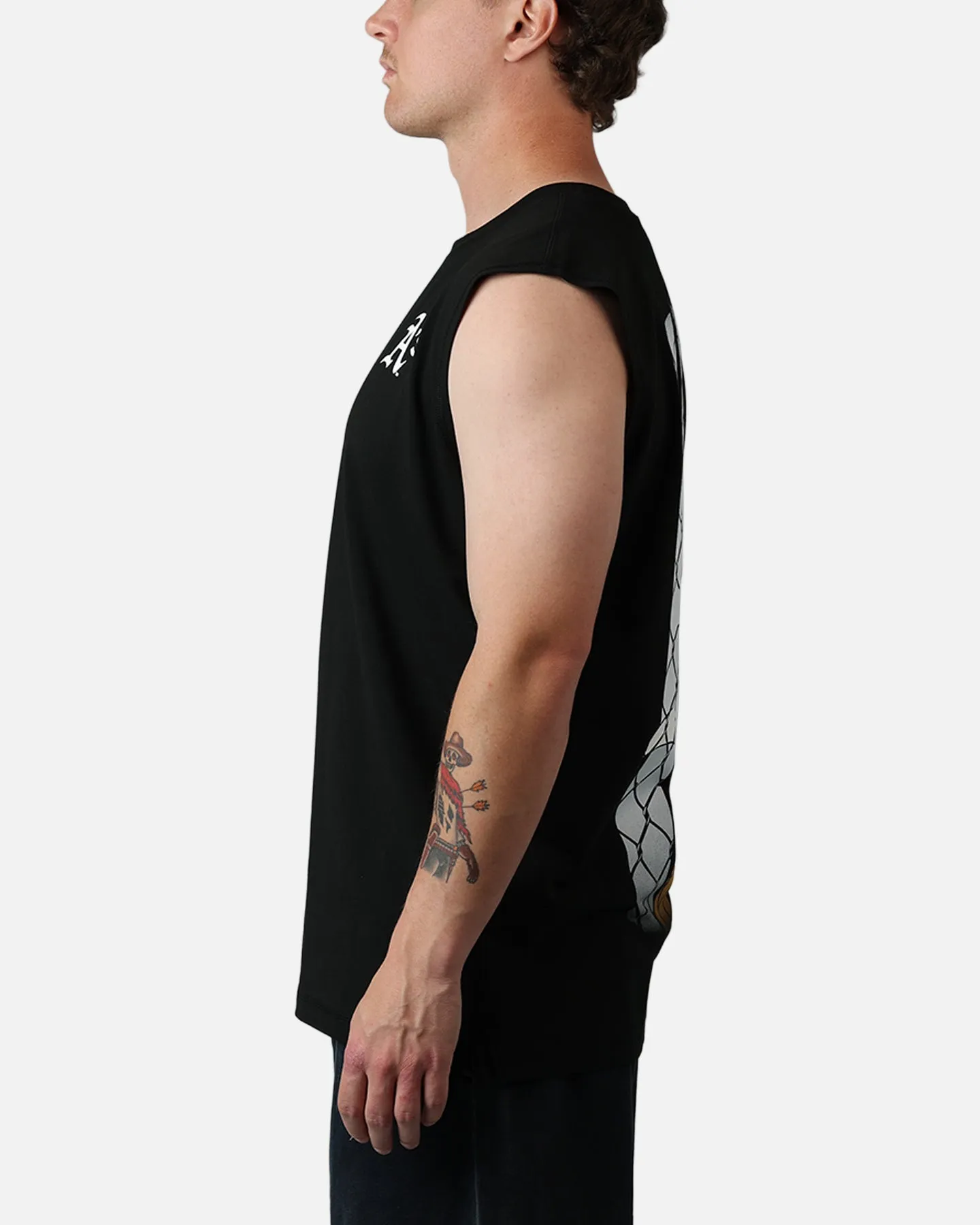 New Era Oakland Athletics Muscle T-Shirt Black sold by Culture Kings product image thumbnail 5