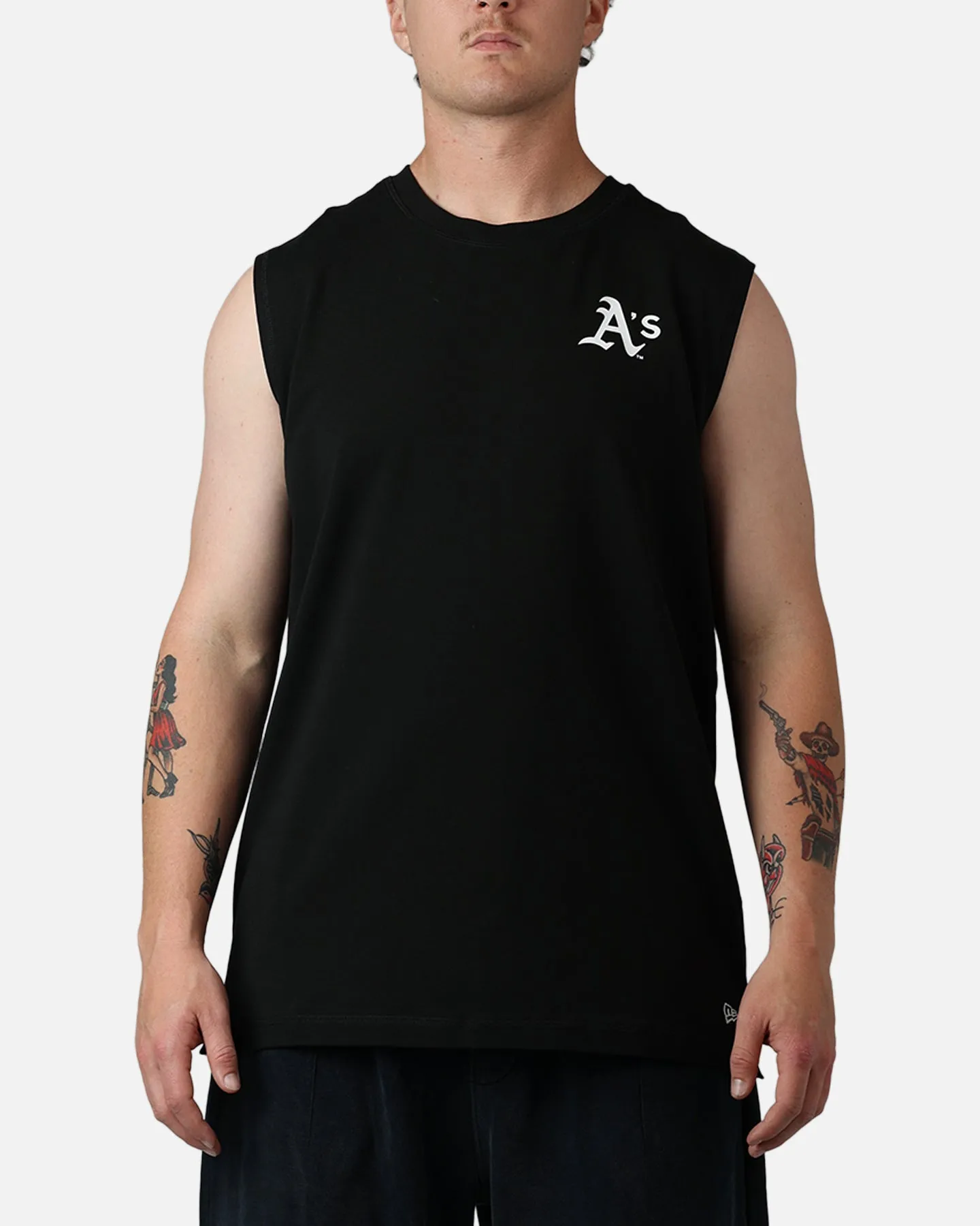 New Era Oakland Athletics Muscle T-Shirt Black sold by Culture Kings product image thumbnail 2