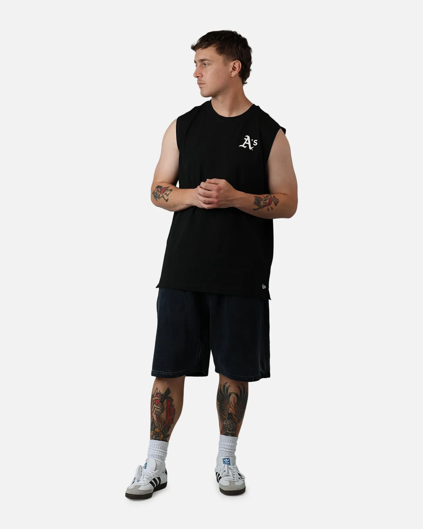 New Era Oakland Athletics Muscle T-Shirt Black sold by Culture Kings product image thumbnail 3