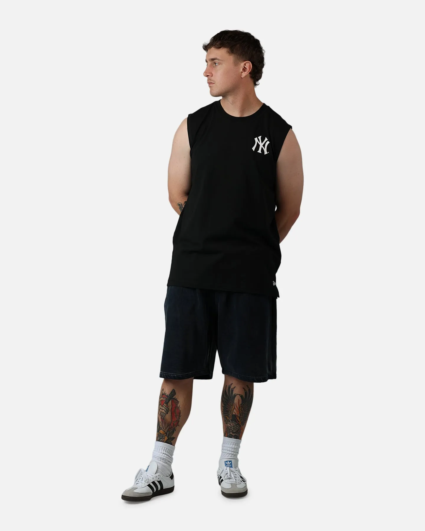 New Era New York Yankees Muscle T-Shirt Black sold by Culture Kings product image thumbnail 3
