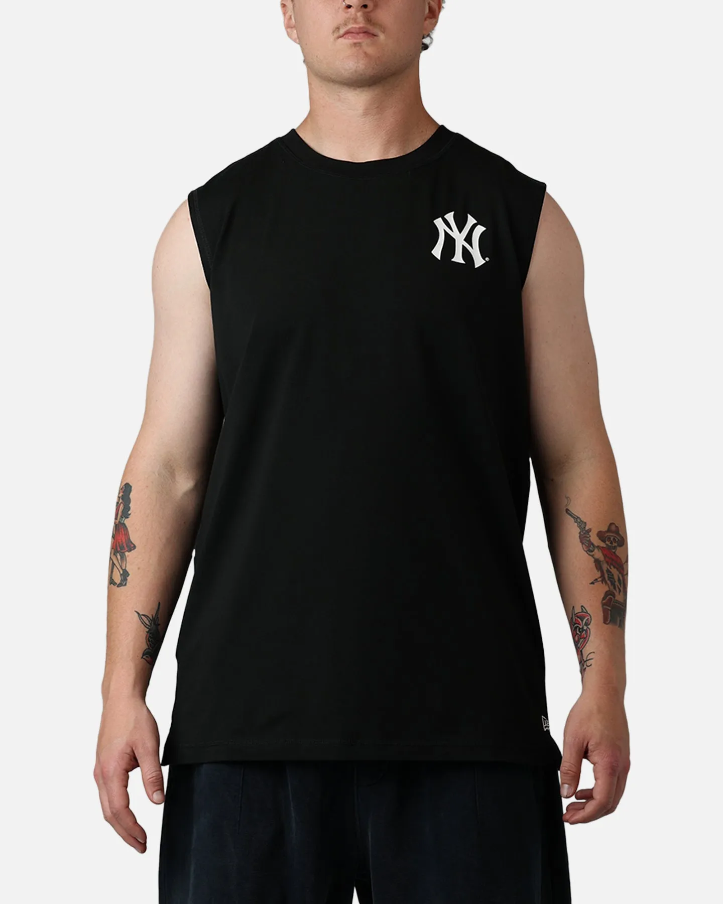 New Era New York Yankees Muscle T-Shirt Black sold by Culture Kings product image thumbnail 2