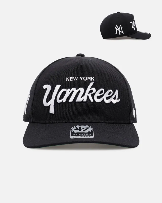 47 Brand New York Yankees 'Vintage Script' 47 Hitch Snapback Navy made by 47