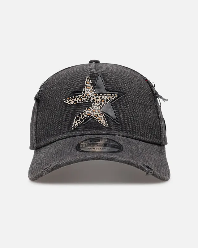 New Era Houston Astros 'Patent Leather' 9FORTY A-Frame Strapback Washed Black made by New Era