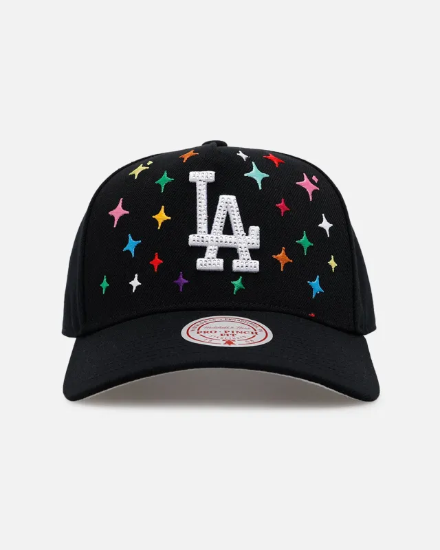 Mitchell & Ness Los Angeles Dodgers 'Rhinestone Luxury' Pro Pinch Snapback Black made by Culture Kings