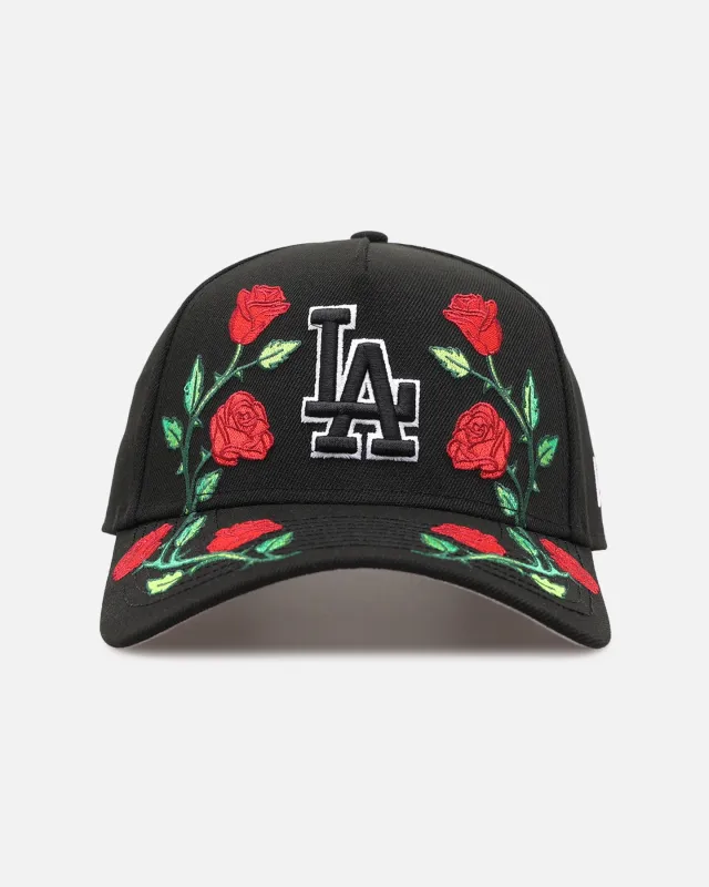New Era Los Angeles Dodgers 'Garden' 9FORTY A-Frame Snapback Black made by New Era