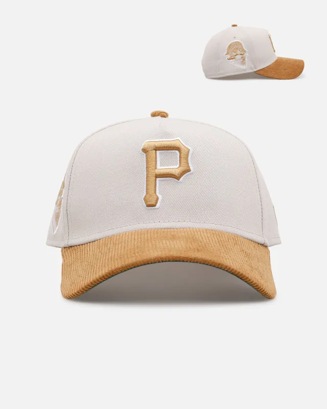 New Era Pittsburgh Pirates 'Honey Pot' 9FORTY A-Frame Snapback Stone/Wheat made by New Era