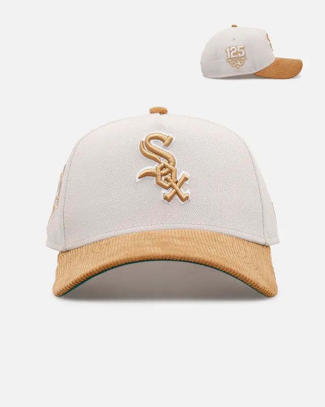 New Era Chicago White Sox 'Honey Pot' 9FORTY A-Frame Snapback Stone/Wheat made by New Era