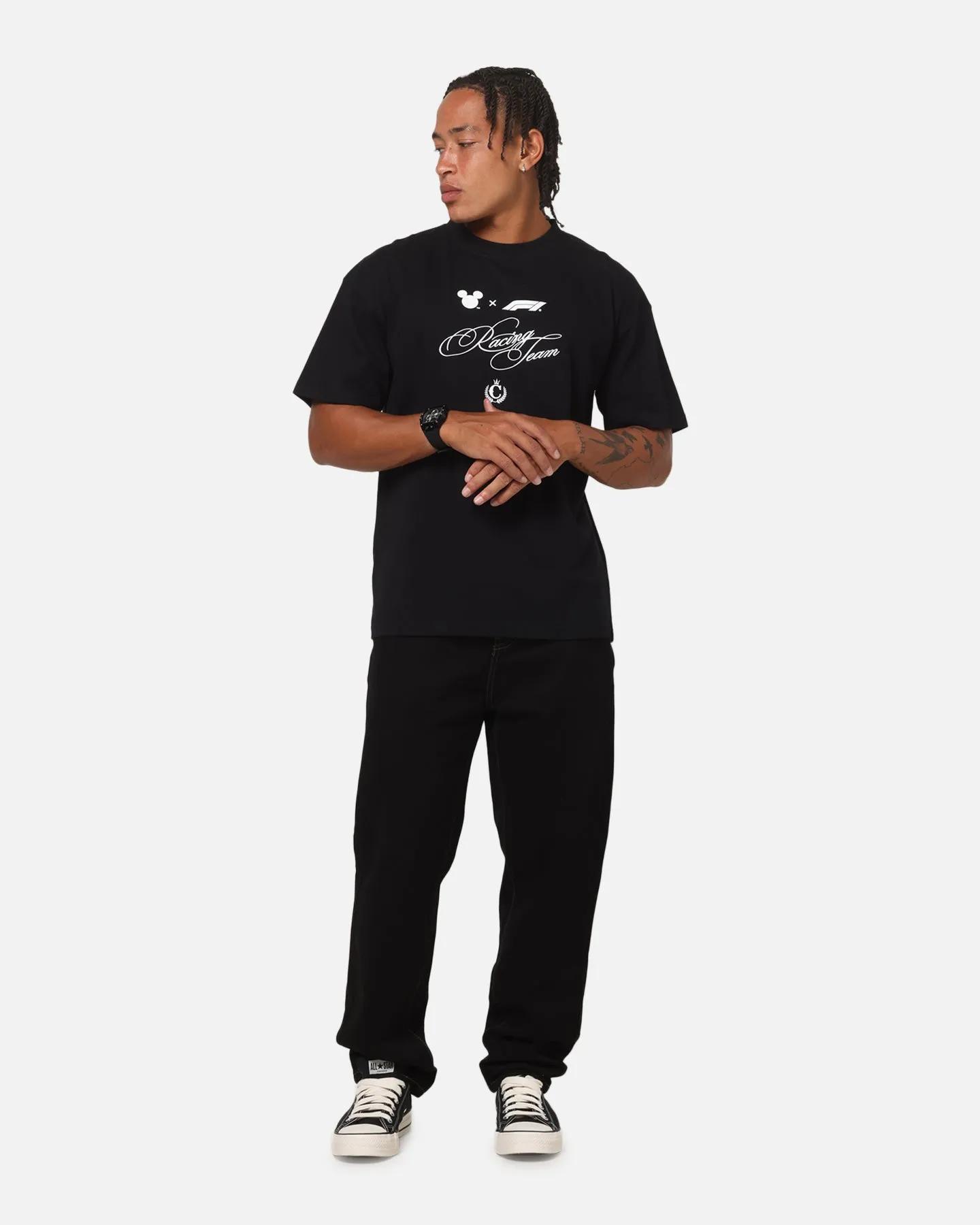 Culture Kings Disney x Formula 1® Mickey Helmet Vintage T-Shirt Black sold by Culture Kings product image thumbnail 4