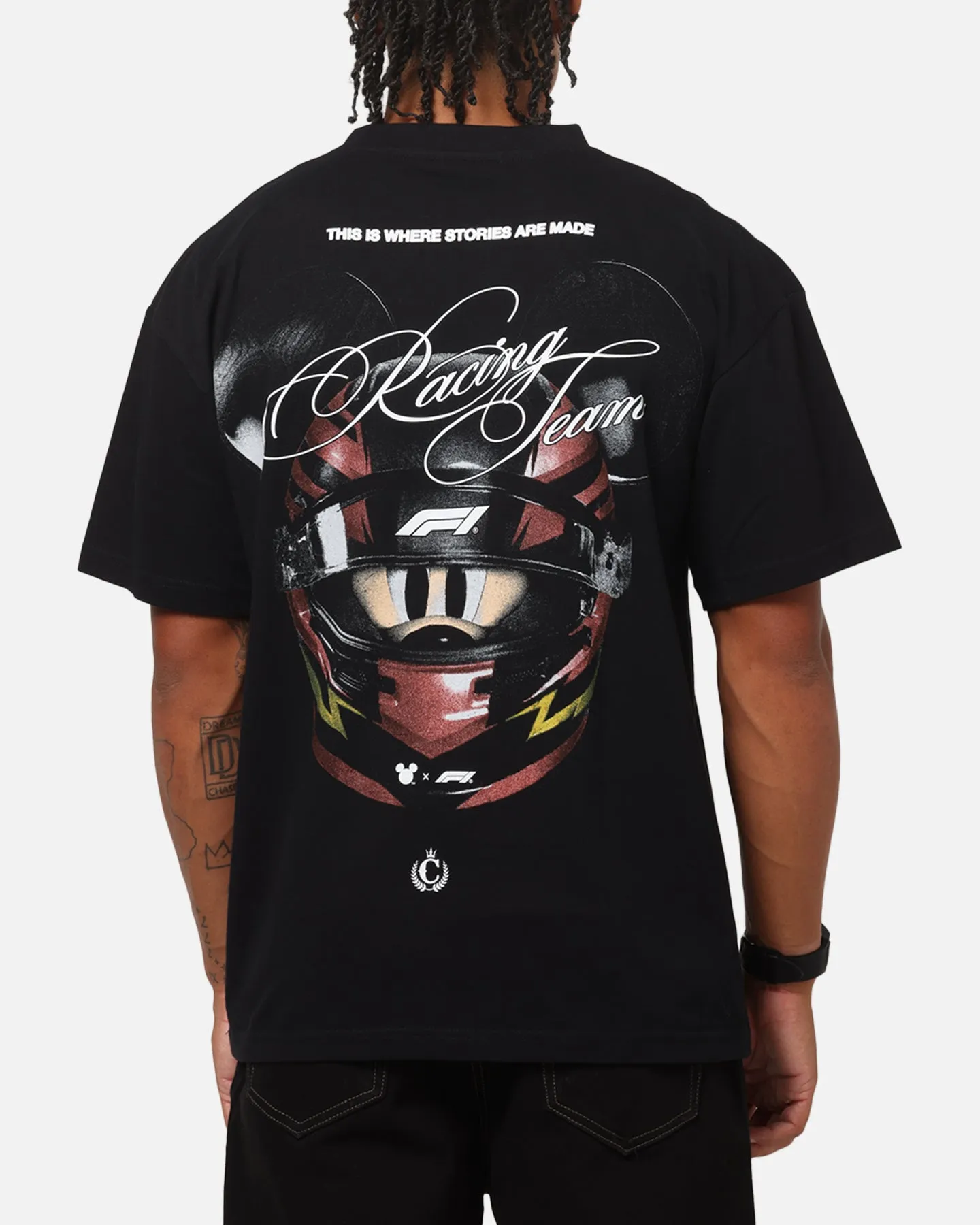 Culture Kings Disney x Formula 1® Mickey Helmet Vintage T-Shirt Black sold by Culture Kings