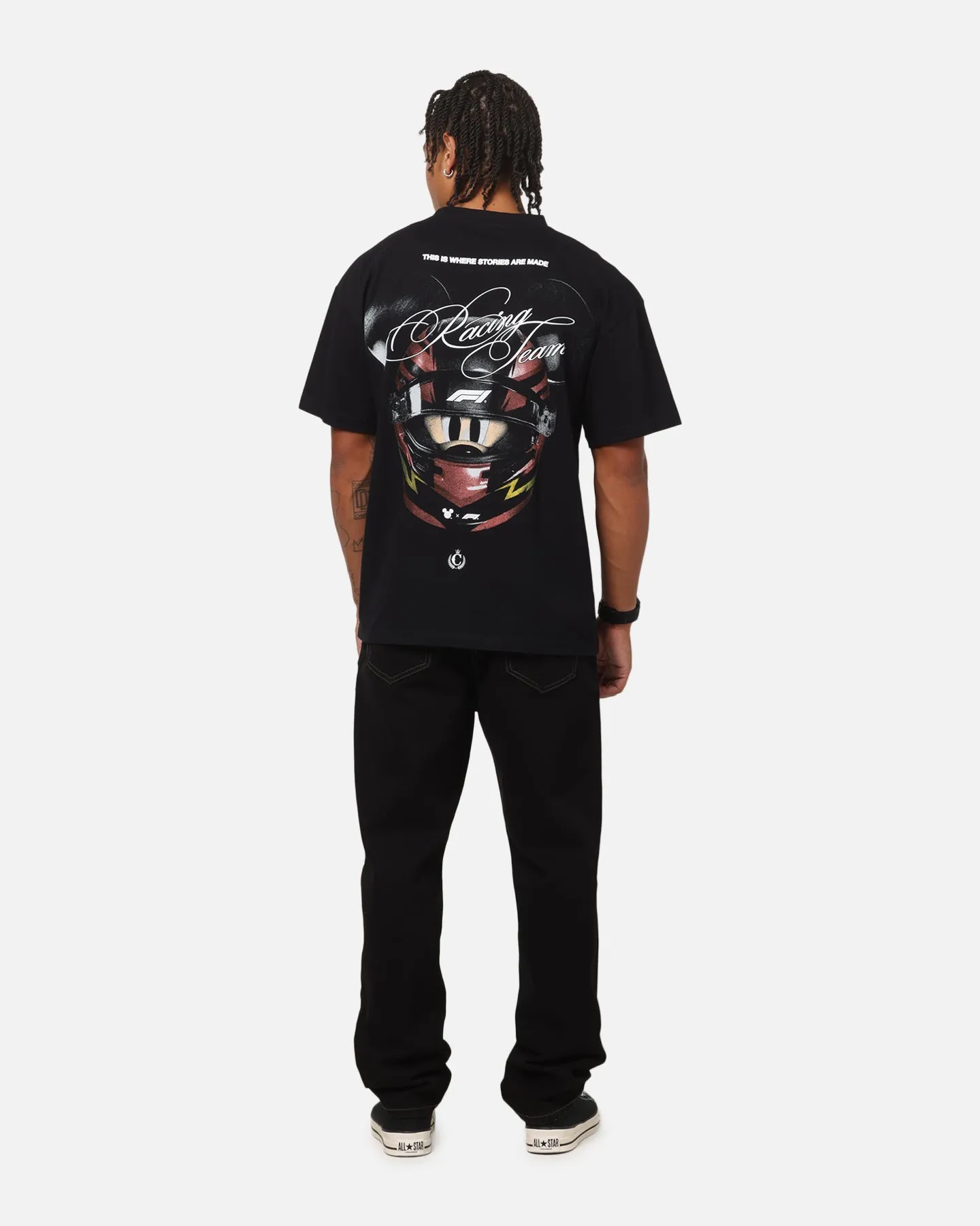 Culture Kings Disney x Formula 1® Mickey Helmet Vintage T-Shirt Black sold by Culture Kings product image thumbnail 3